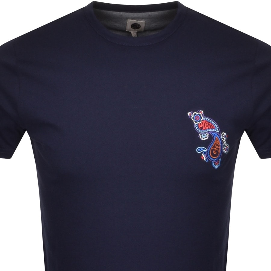 Alternative Image for ProductPretty Green Crew Neck T Shirt Navy2